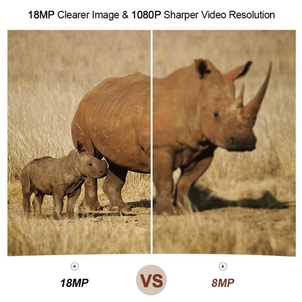 H883 Mini Trail Camera 1080P HD Game Camera IP66 Waterproof Wildlife Hunting Cam with 12months long standby and Night Vision 2.4” LCD IR LEDs