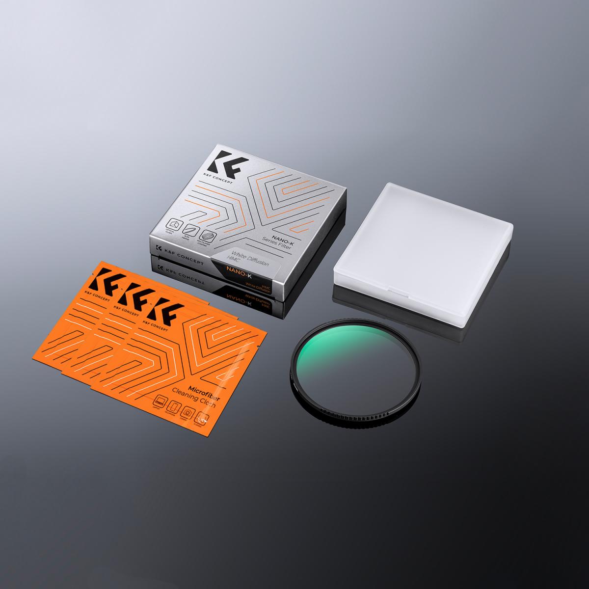 White Pro Mist Filter Cinematic Effect Filter with 18 Multi-Layer Coatings for Portrait and Landscape Photography Nano-K Series