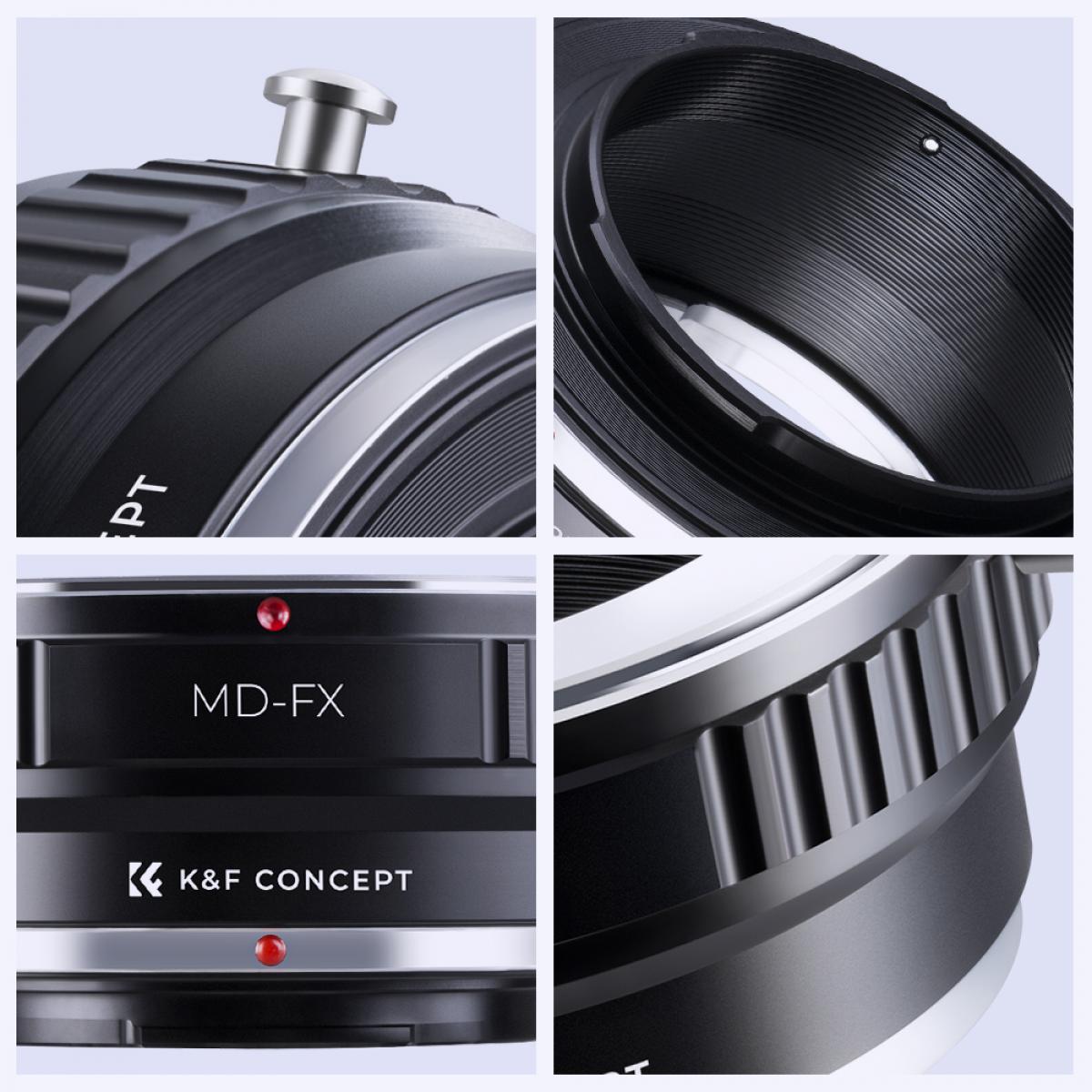 Minolta MD MC Lenses to Fuji X Lens Mount Adapter K&F Concept M15111