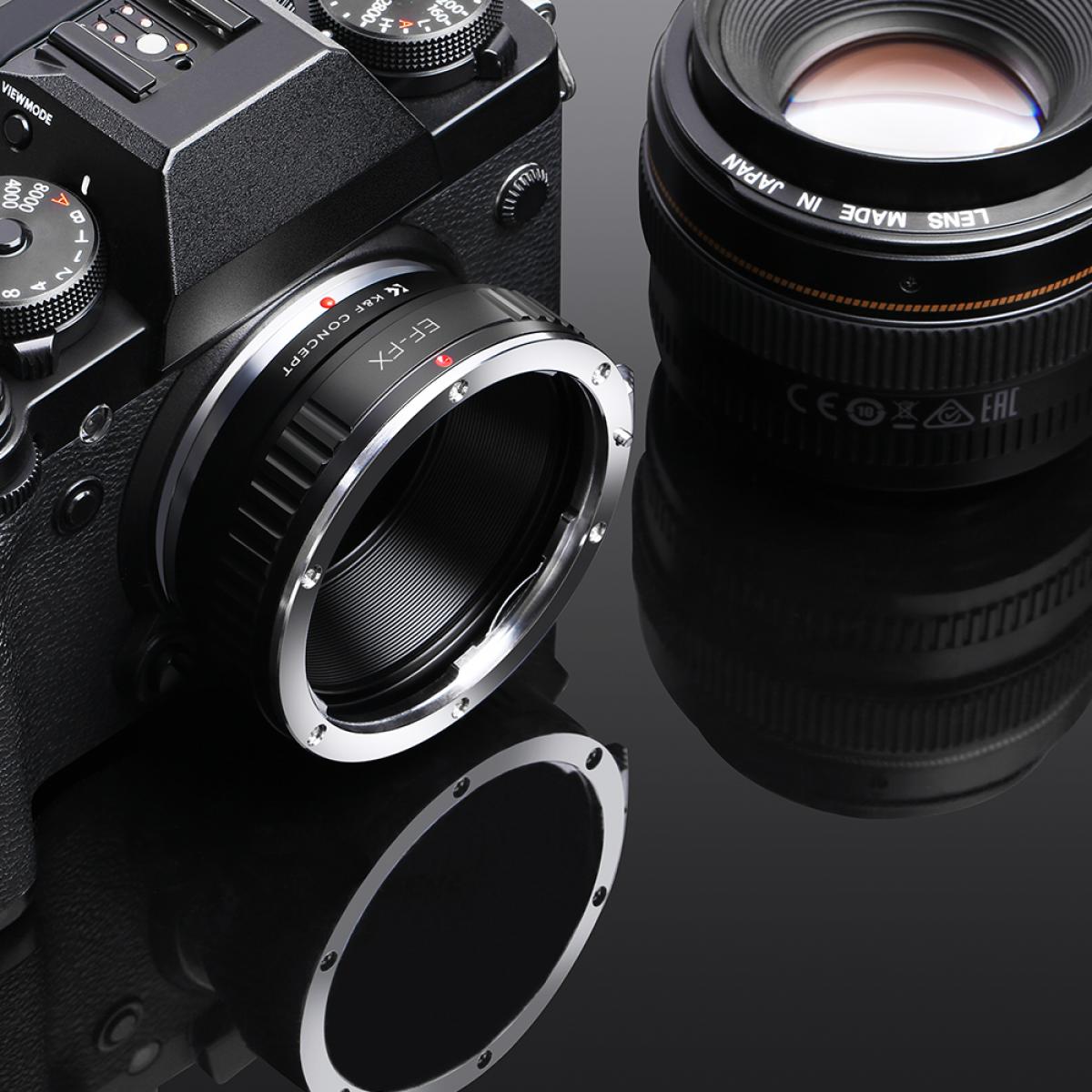 EOS EF/EFS Lens to Fuji FX Mount X-Pro1 X Camera X-Series Mirrorless Cameras K&F Concept Lens Mount Adapter