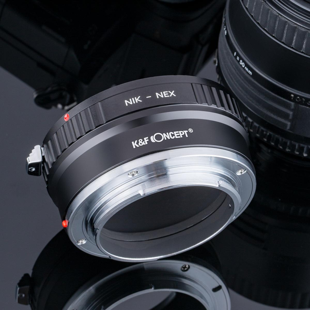 Nikon F Lenses to Sony E Mount Camera Copper Adapter