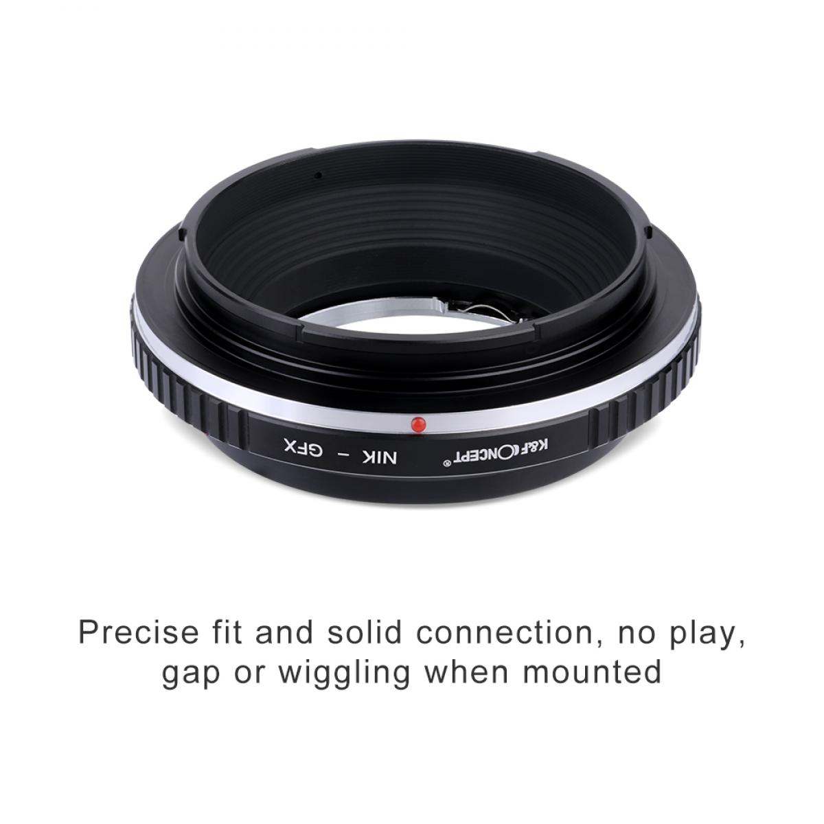 Nikon AI, AI S, F Series Mount Lens to Fuji GFX Series Camera Body Camera Lens Mount Adapter K&F Concept Lens Adapter