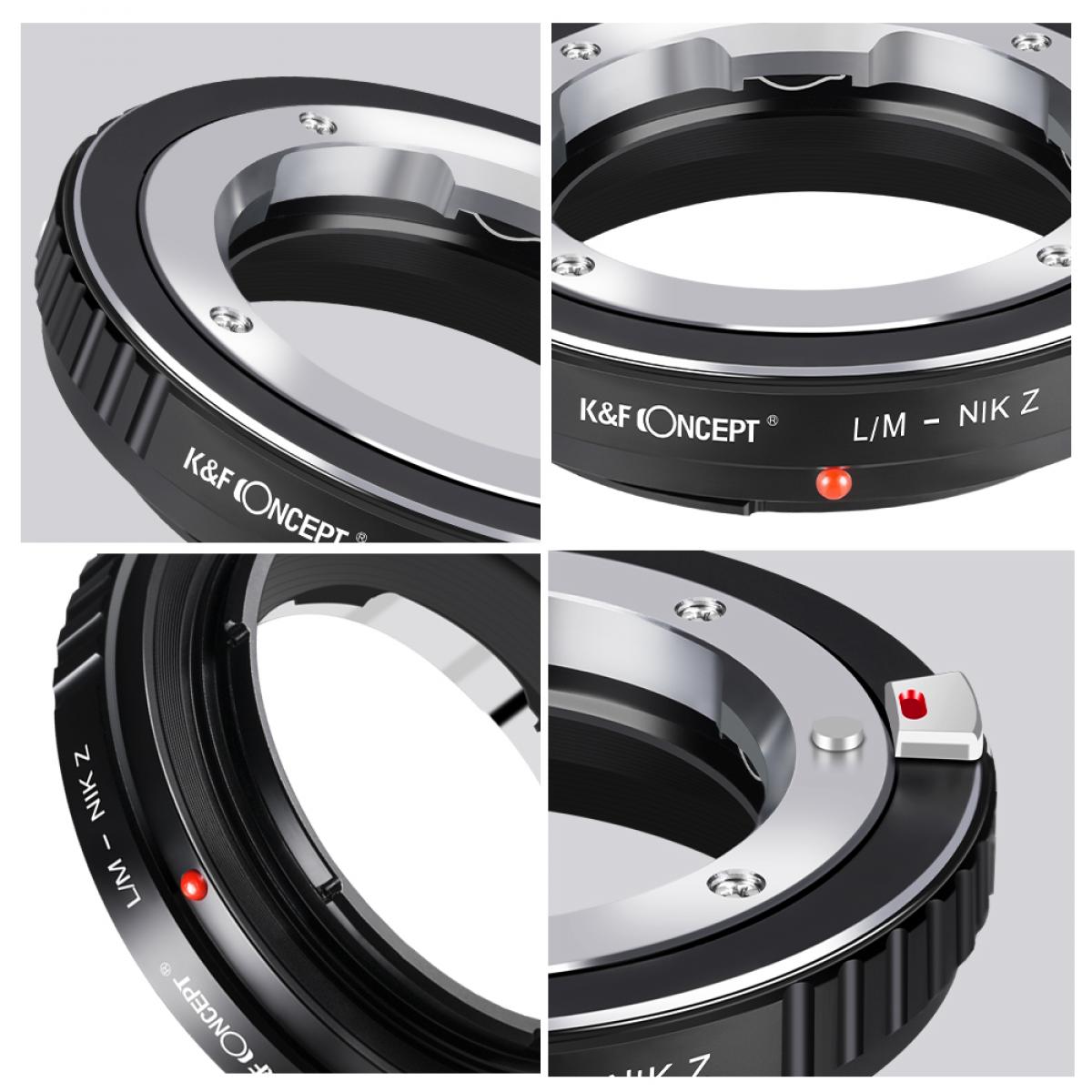 Leica M Lenses to Nikon Z Lens Mount Adapter K&F Concept M20184 Lens Adapter