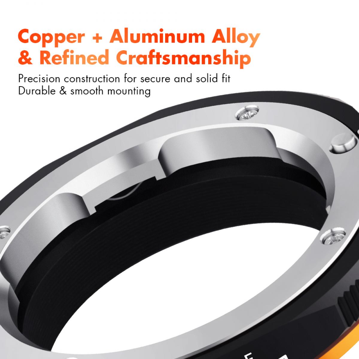 Leica M mount lenses to SONY NEX mount body LM-NEX Pro K&F Concept M20105 Lens Adapter