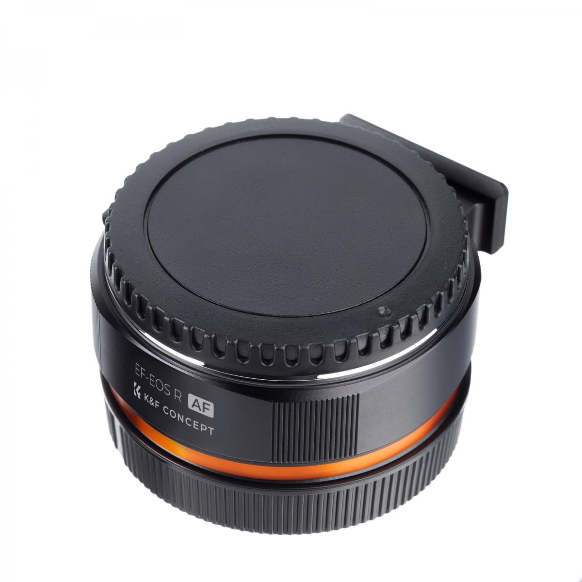 K&F Concept Auto Focus Lens Mount Adapter Ring EF/EF-S to EOS R Electronic Lens Adapter Compatible for Canon EF EF-S Mount Lens to EOS R Mount Cameras
