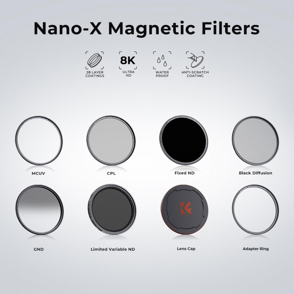 CPL Circular Polarizer Magnetic Lens Filter HD Waterproof Scratch-Resistant Anti-Reflection Nano-X Series