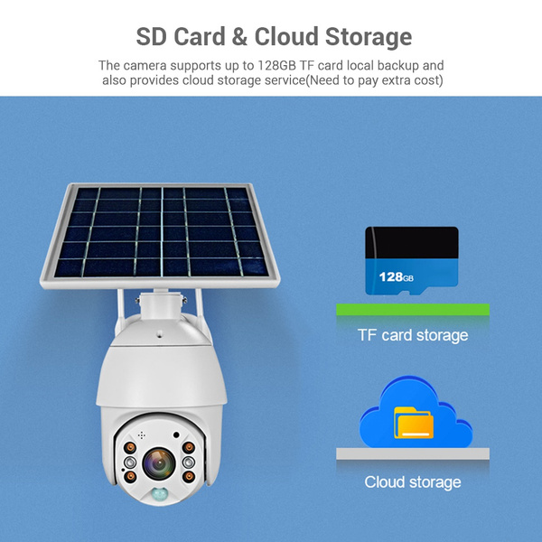 Solar Powered Wireless WiFi Outdoor Security Camera