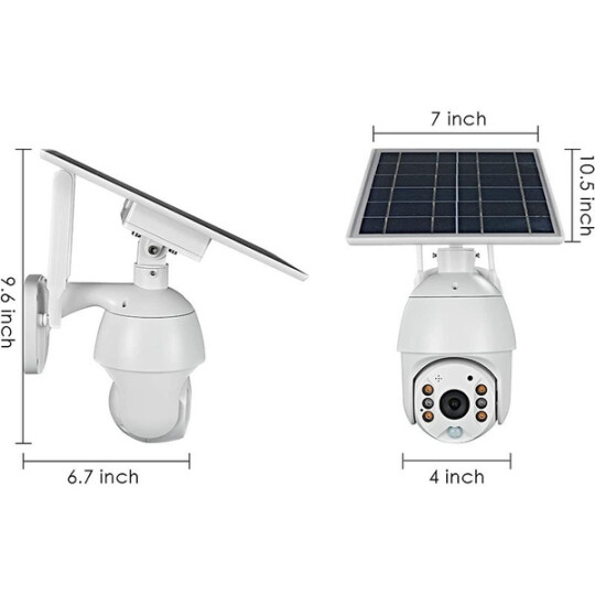 Solar Powered Wireless WiFi Outdoor Security Camera