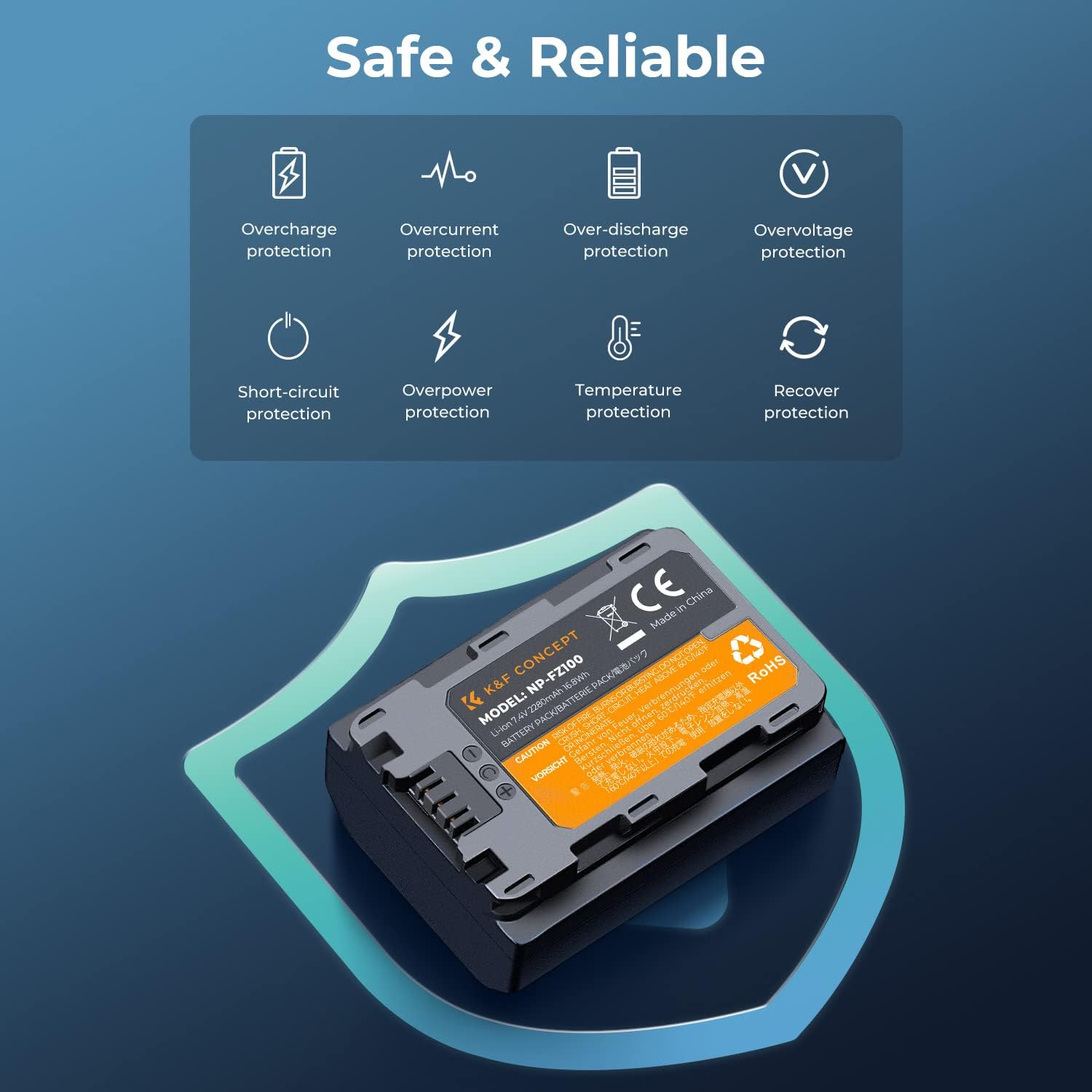 Sony NP-FZ100 battery and dual slot battery charger kit,Camera Battery for Sony Alpha A7 III, A7R III (A7R3), A9, a6600, a7R IV, Alpha a9 II,Shipping country: USA/UK/Canada/EU