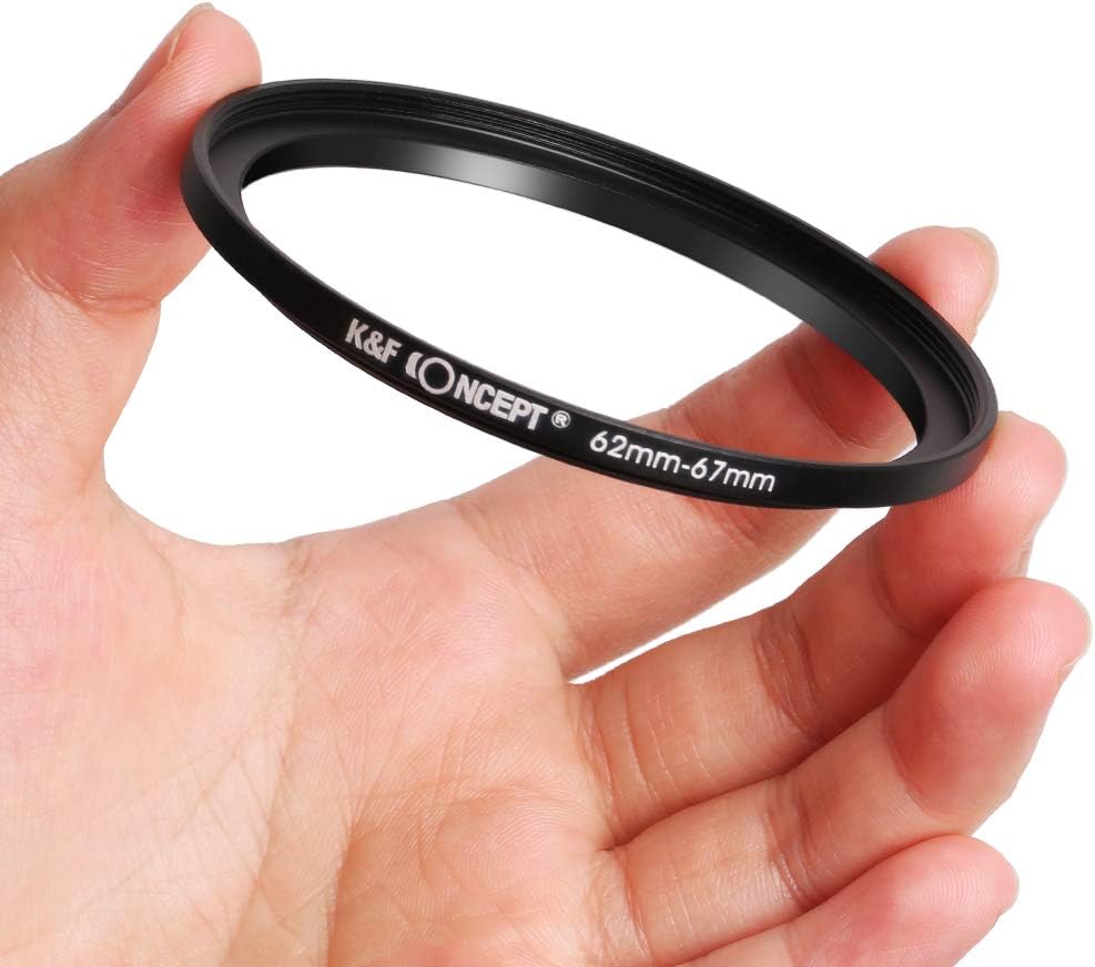 K&F  11pcs Metal Stepping Rings Step Up Ring Set 26-30MM 30-37MM 37-43MM 43-52MM 52-55MM 55-58MM 58-62MM 62-67MM 67-72MM 72-77MM 77-82MM Compatible with Canon Nikon DSLR Cameras Lens