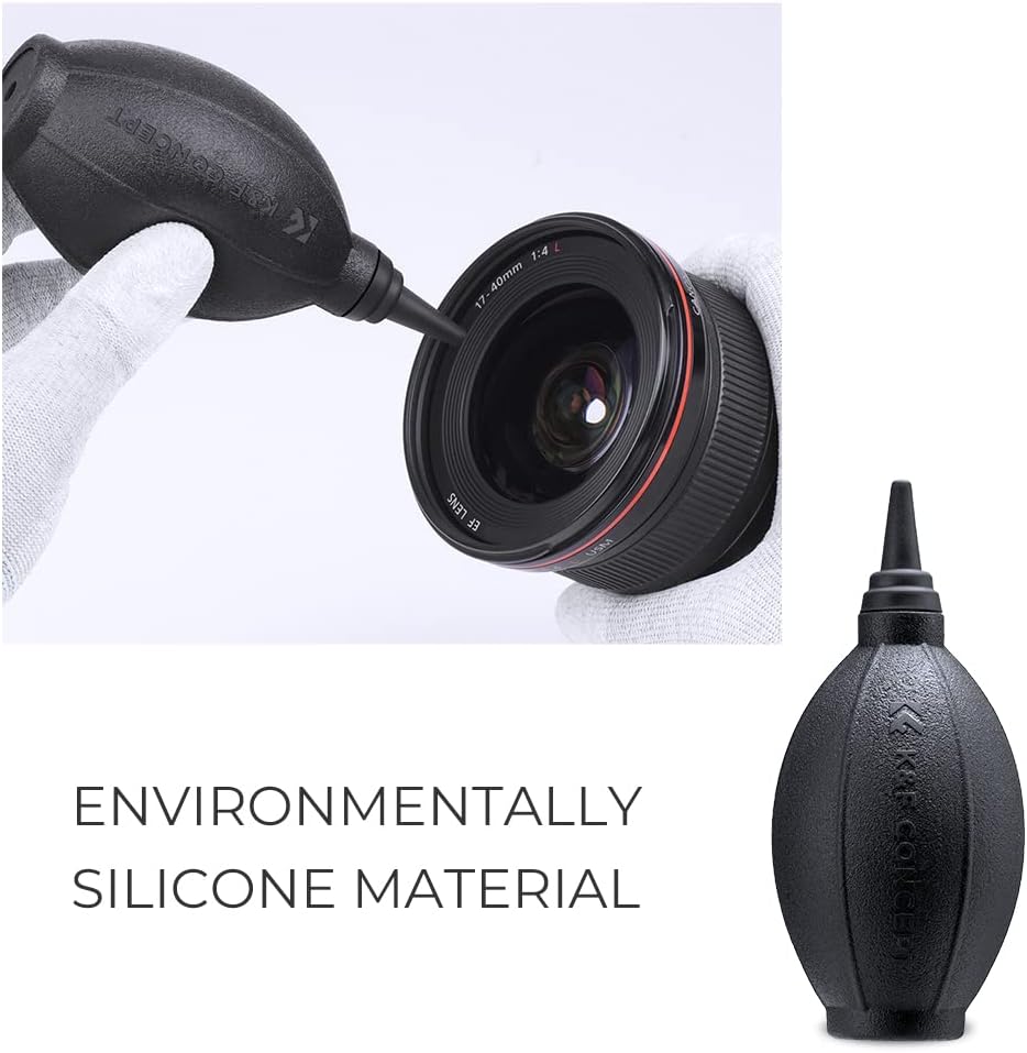 K&F  4-in-1 Camera Cleaning Kit with Lens Brush Pen, Rocket Air Blower, Microfiber Cleaning Cloth, Lens Cleaner Kit for Canon Nikon Pentax Sony DSLR Cameras Cleaning Tool Accessories