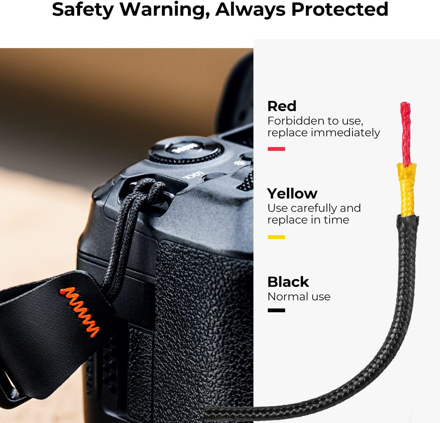 K&F Concept Camera Neck Strap for Photographers Camera Strap Quick Release Clip Adjustable Sling Strap Compatible for Nikon Canon Sony Olympus DSLR Camera