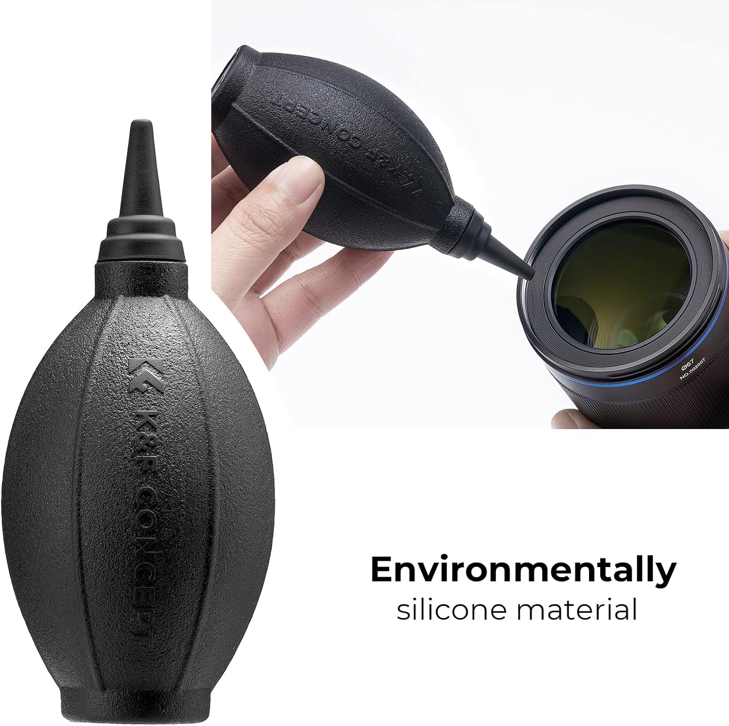 K&F  4-in-1 Camera Cleaning Kit with Lens Brush Pen, Rocket Air Blower, Microfiber Cleaning Cloth, Lens Cleaner Kit for Canon Nikon Pentax Sony DSLR Cameras Cleaning Tool Accessories