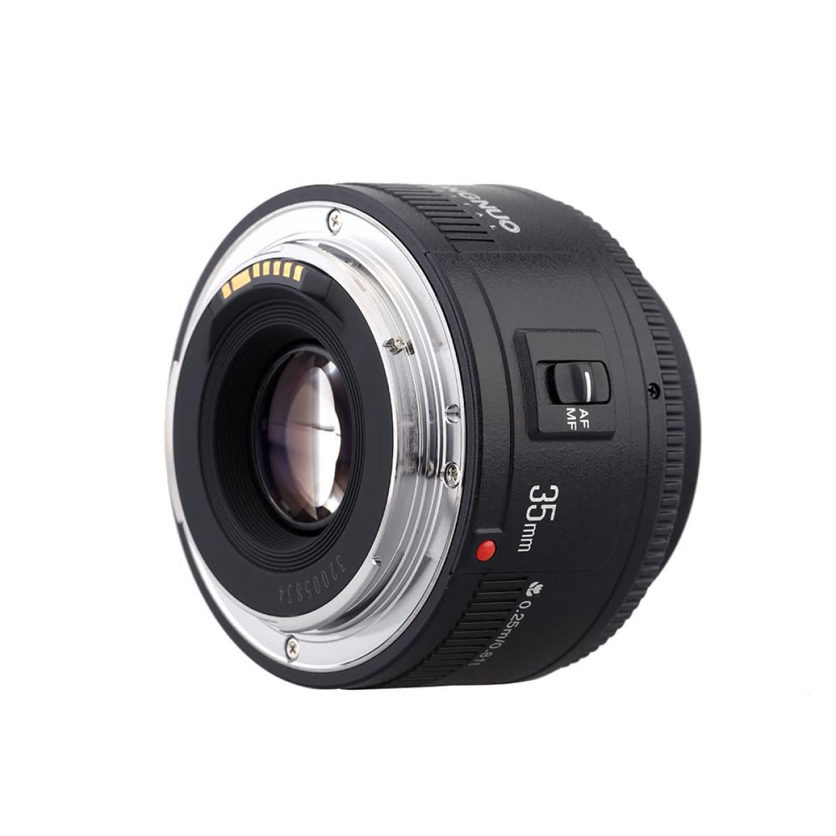Yongnuo YN35mm F2 Lens 1:2 AF/ MF Wide Angle Fixed / Fixed Focus AF Lens for Canon EF mount EOS cameras
