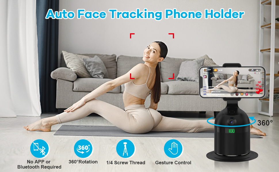 Automatic face tracking tripod