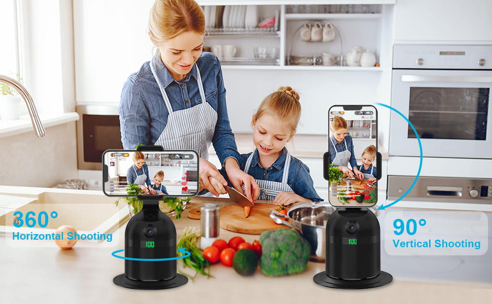 Automatic face tracking tripod