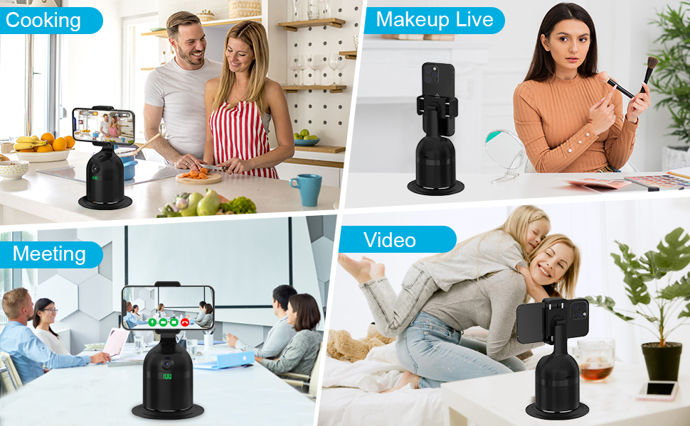 Automatic face tracking tripod