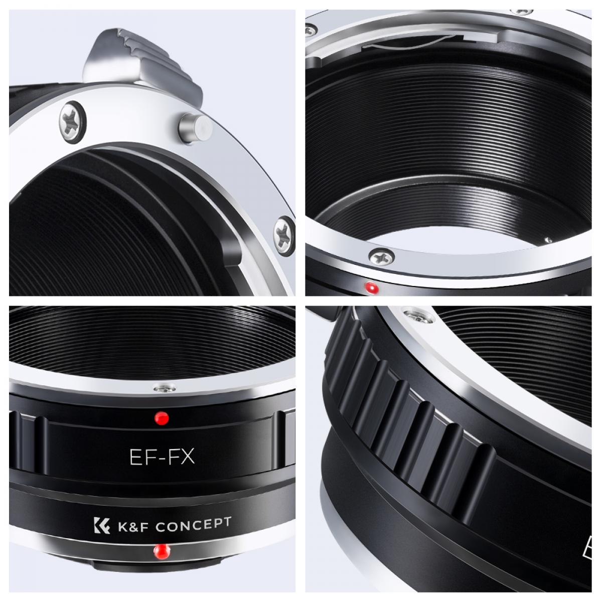 EOS EF/EFS Lens to Fuji FX Mount X-Pro1 X Camera X-Series Mirrorless Cameras K&F Concept Lens Mount Adapter