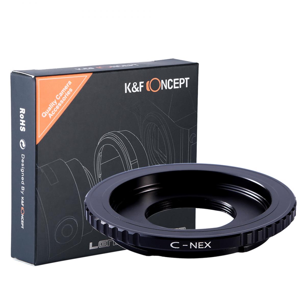 C Mount Lenses to Sony E Lens Mount Adapter K&F Concept M25101 Lens Adapter