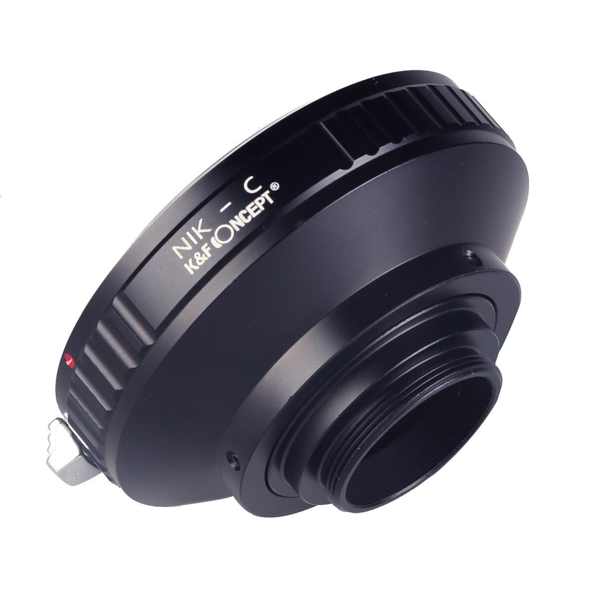 Nikon F Lenses to C Lens Mount Adapter K&F Concept M11231 Lens Adapter