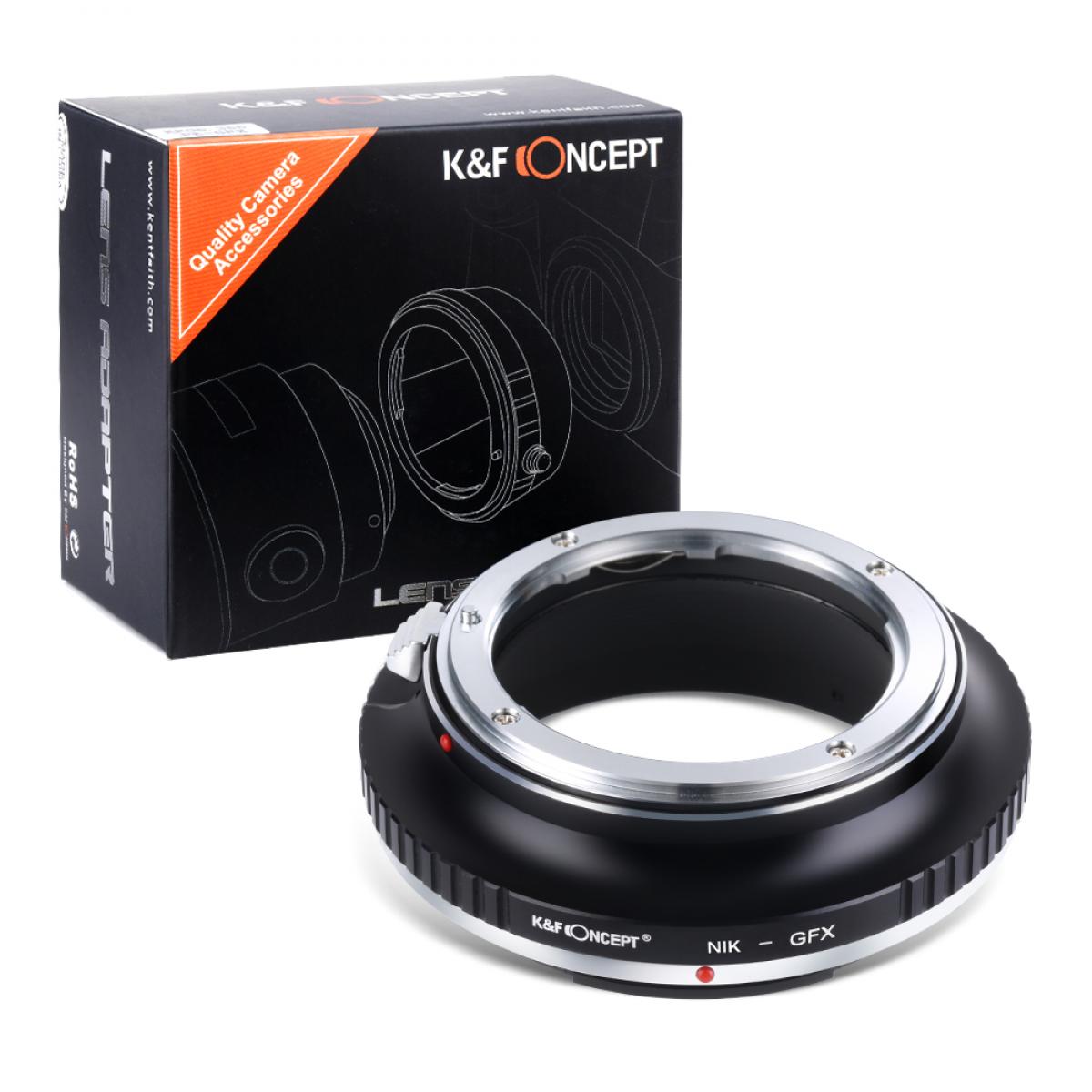 Nikon AI, AI S, F Series Mount Lens to Fuji GFX Series Camera Body Camera Lens Mount Adapter K&F Concept Lens Adapter
