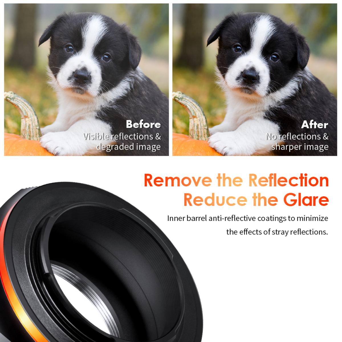 M42 to Fuji X Lens Mount Adapter for M42 Screw Mount Lens to Fujifilm Fuji X-Series X FX Mount Mirrorless Cameras with Matting Varnish Design