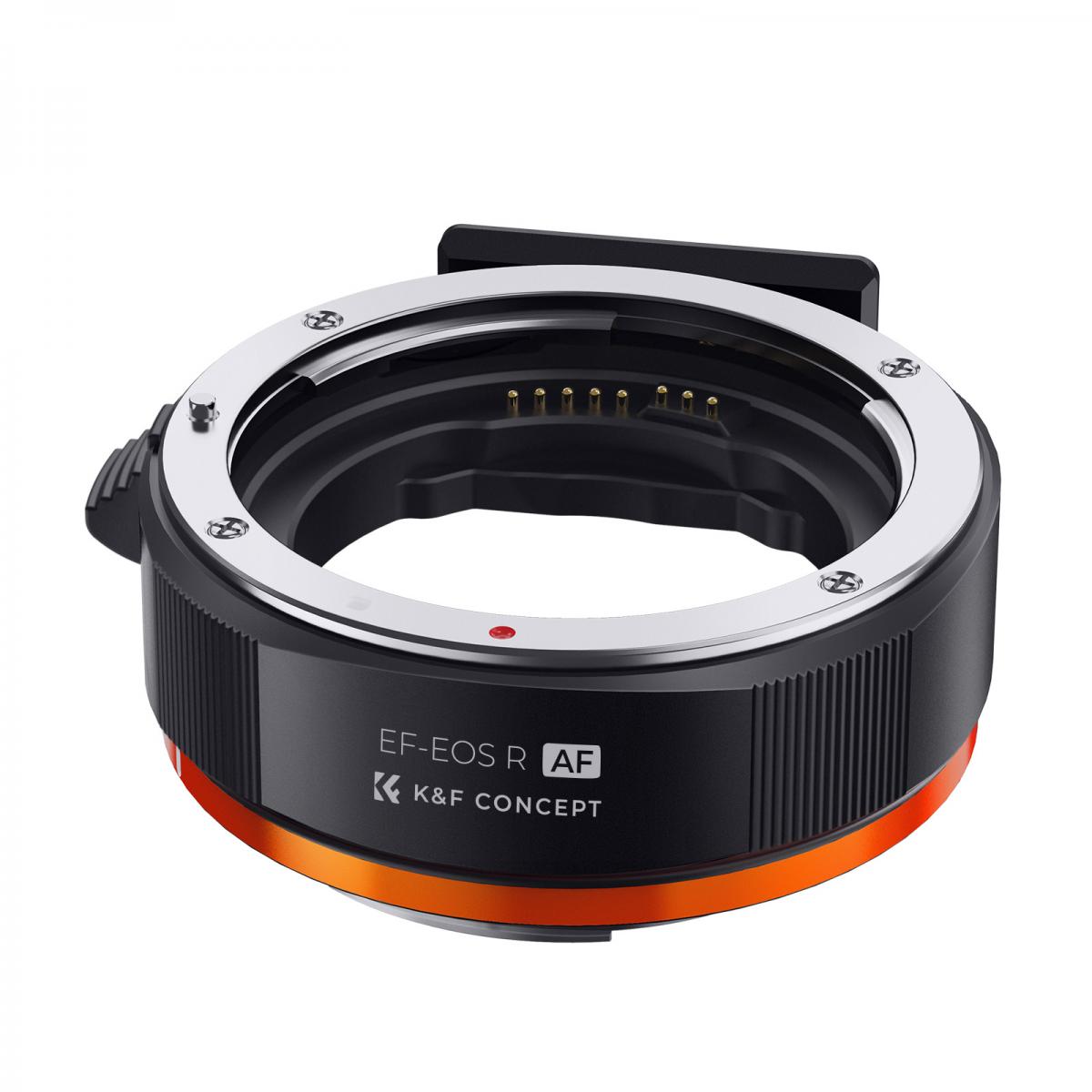 K&F Concept Auto Focus Lens Mount Adapter Ring EF/EF-S to EOS R Electronic Lens Adapter Compatible for Canon EF EF-S Mount Lens to EOS R Mount Cameras