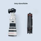 67”/1.7m Aluminum Portable Camera Tripod Travel Tripod 22lbs Load with Detachable Monopod for DSLR, K255A4+BH-28L (old model TM2515M1)
