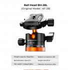 67”/1.7m Aluminum Portable Camera Tripod Travel Tripod 22lbs Load with Detachable Monopod for DSLR, K255A4+BH-28L (old model TM2515M1)