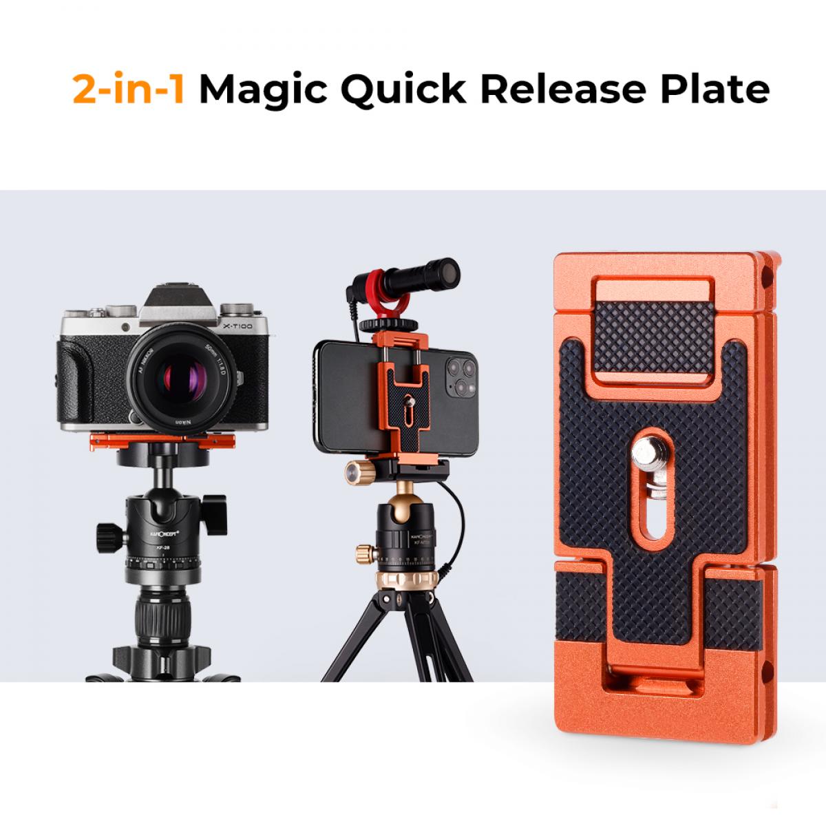 67"/1.7m Carbon Fiber Tripod 22lbs Load Lightweight Travel camera Tripod with Phone Mount for SLR DSLR, D255C4+BH-28L (SA255C1)