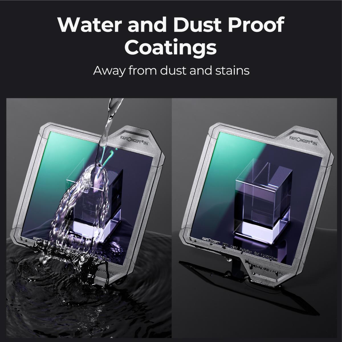 100*100*2mm Anti-light Pollution Square Filter with Protective Frame, HD Optical Glass Waterproof ND Light Reduction Filter - X-PRO Series