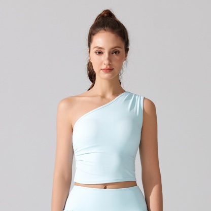 Nude one-shoulder waist bra