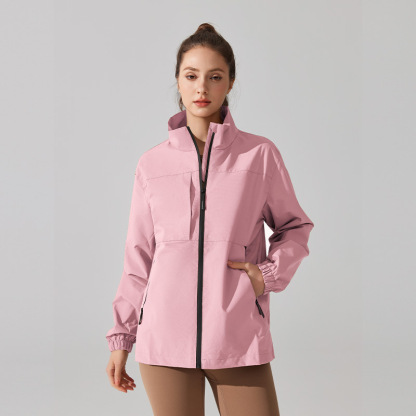 Windproof, Waterproof, Stain-proof, Loose stand-up collar, Breathable jacket