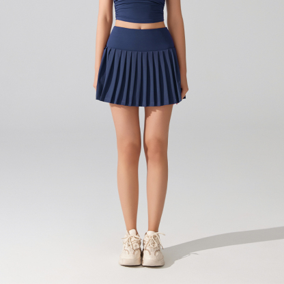 Walk-proof breathable pleated skirt