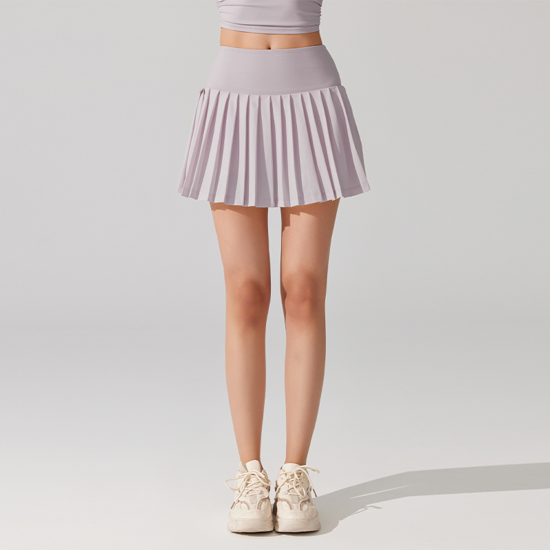 Walk-proof breathable pleated skirt