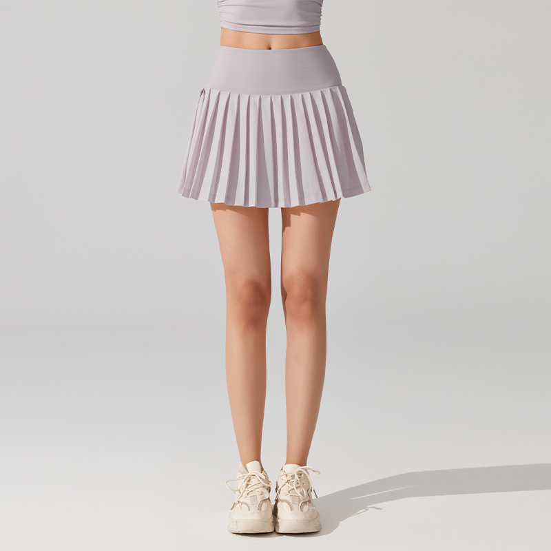 Walk-proof breathable pleated skirt