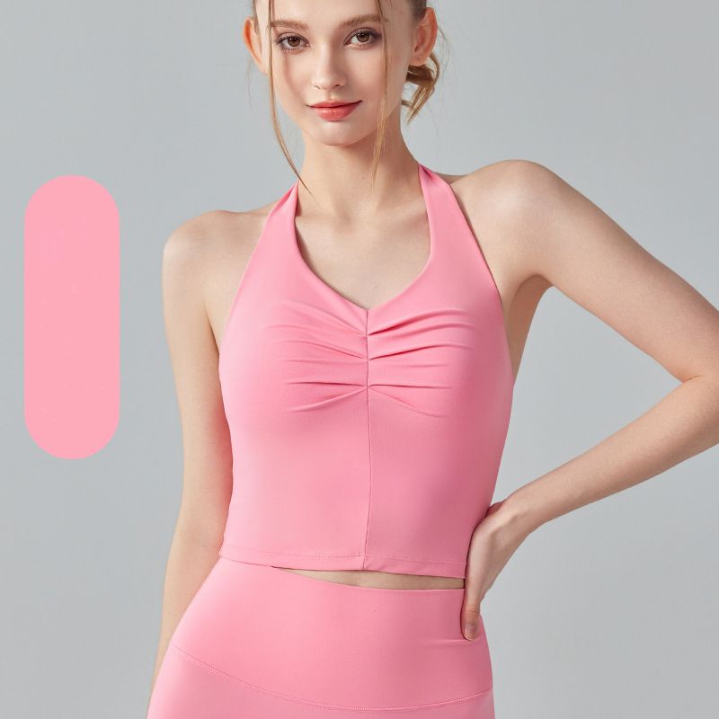 V-necked sexy halterneck bra