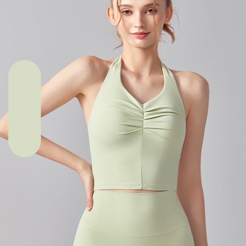 V-necked sexy halterneck bra