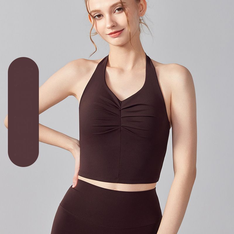 V-necked sexy halterneck bra