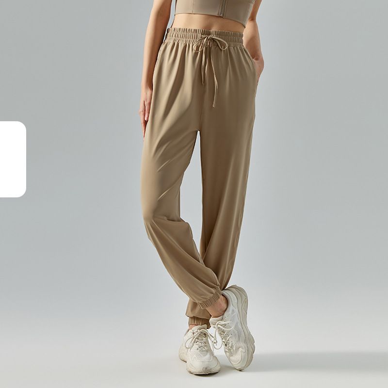 Sunscreen yarn drapes and legging, High-waisted slim trousers