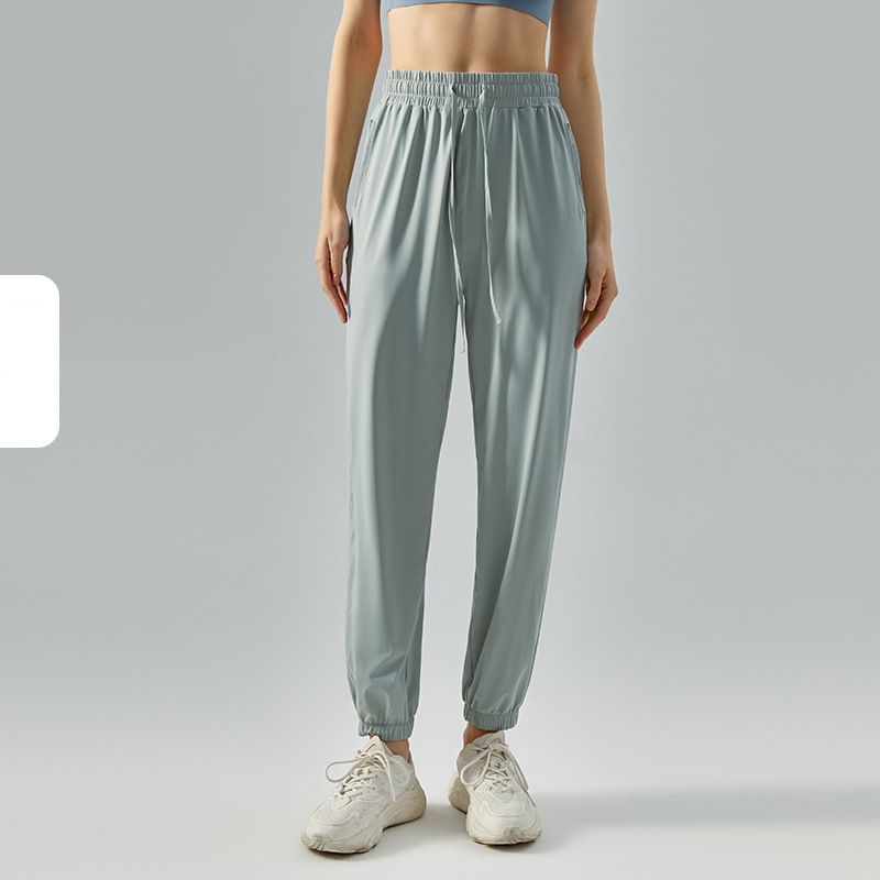 Sunscreen yarn drapes and legging, High-waisted slim trousers