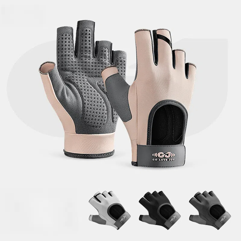 Anti-slip, Shock-absorbing, Wear-resistant, Outdoor mountaineering, Cycling, Yoga, Sports, And fitness half-finger gloves