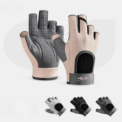 Anti-slip, Shock-absorbing, Wear-resistant, Outdoor mountaineering, Cycling, Yoga, Sports, And fitness half-finger gloves