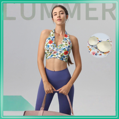 Cross-strap sexy all-in-one yoga fitness back bra