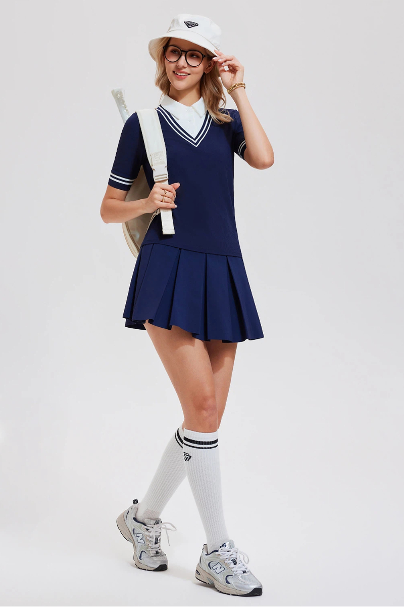 Collegiate golf tennis sports suit