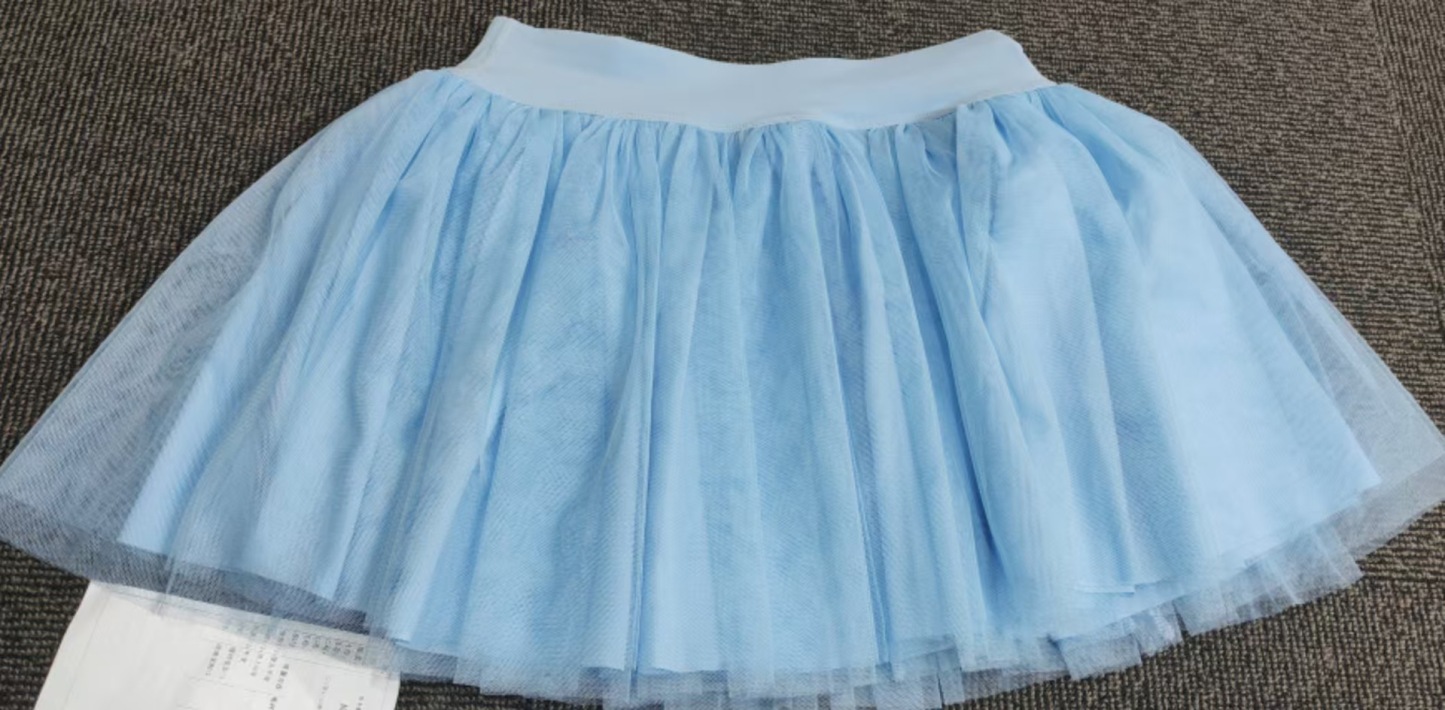 Anti-light light and light breathable mesh badminton puffy skirt