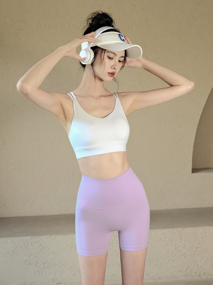 High waist peach hip short shorts