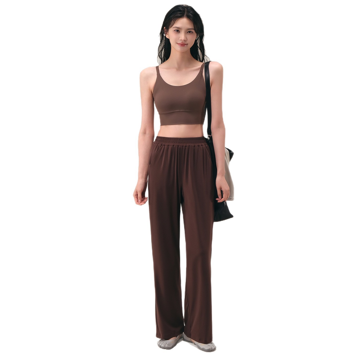 New casual loose straight slimming wide-leg pants