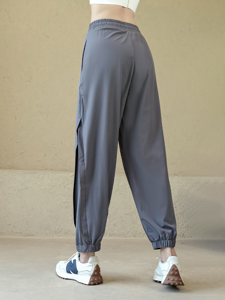 Loose mesh casual trousers