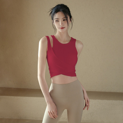 Shock-resistant fixed-cup bra